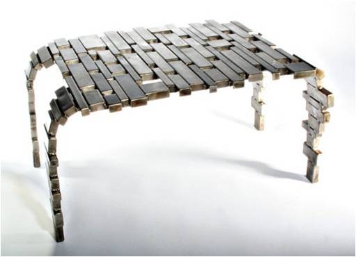 Upcycled Steel Table