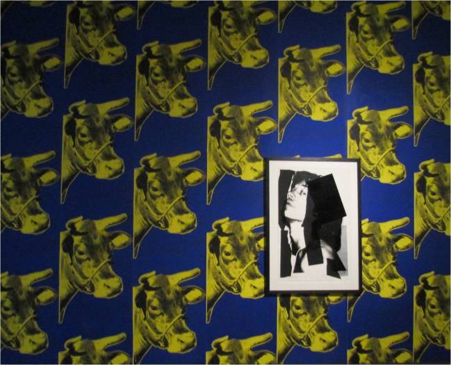 Andy Warhol Cows Wallpaper and Portrait