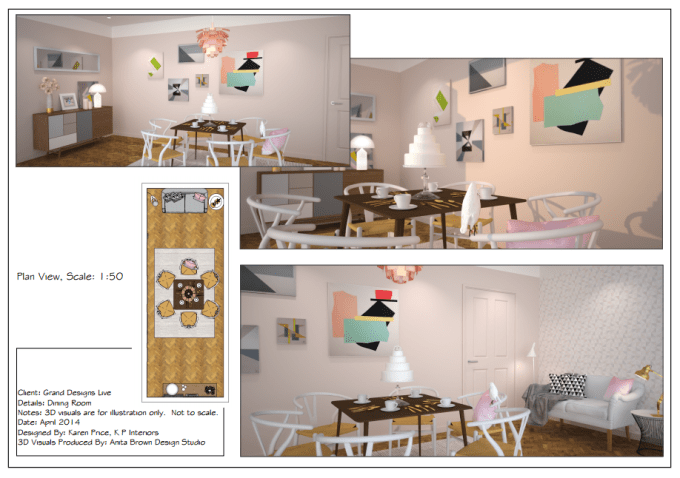 Grand Designs Live Dining Room 3D Visual