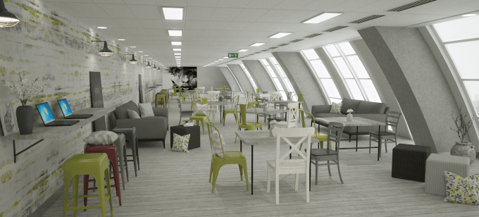 3D Visualisation Office Design Park House 240715