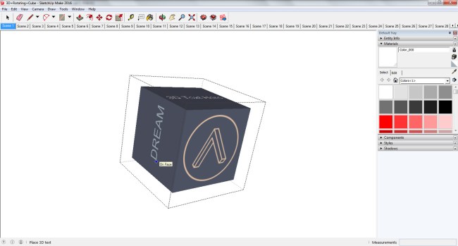 SketchUp 3D Text